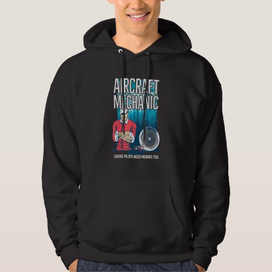 Vliegtuig Engineering Quote voor een vliegtuigmech Hoodie (Voorkant)