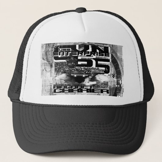 Vliegtuig Enterprise Trucker Hat Pet (Voorkant)
