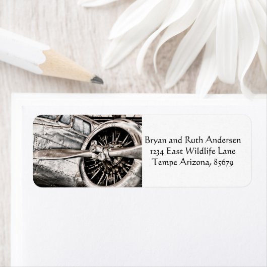  vliegtuig etiket (Insitu)