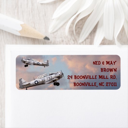 VLIEGTUIG- ETIKETTERING VAN HET TERUGKERNADRES ETIKET (Insitu)