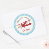  Vliegtuig Favor Sticker (Jongens Verjaardag) (Envelop)
