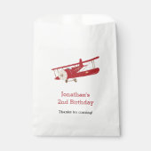  Vliegtuig Favor Tassen (gepersonaliseerd) Bedankzakje (Voorkant)