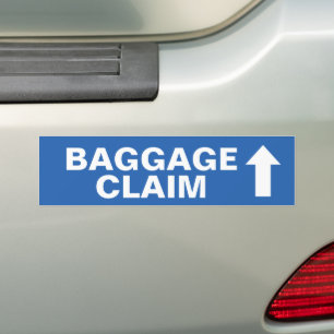Vliegtuig Feestborden, Luchthaventerminal Verjaard Bumpersticker
