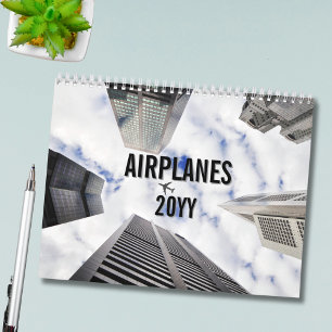 Vliegtuig  Foto Piloot Aviator Pret Eenvoudig 12 M Kalender