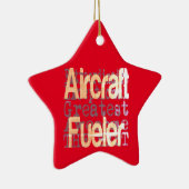 Vliegtuig Fueler Extraordinaire Keramisch Ornament (Rechts)