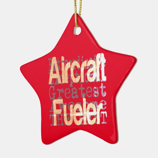 Vliegtuig Fueler Extraordinaire Keramisch Ornament (Links)