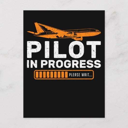 Vliegtuig Fun Airplane Funny Pilot Loading Briefkaart (Voorkant)