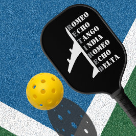 Vliegtuig Gepensioneerd Nato Fonetisch Alfabet Luc Pickleball Paddle