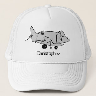 Vliegtuig, gepersonaliseerd trucker pet