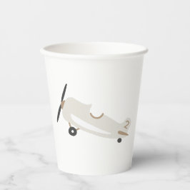  Vliegtuig Gepersonaliseerde Jongens Verjaardag Papieren Bekers