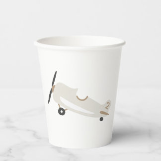  Vliegtuig Gepersonaliseerde Jongens Verjaardag Papieren Bekers