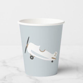  Vliegtuig Gepersonaliseerde Jongens Verjaardag Papieren Bekers