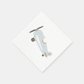 vliegtuig gepersonaliseerde kinderen verjaardag servet (Hoek)