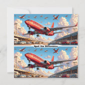 Vliegtuig Geweldige school Valentijn kaart (Achterkant)