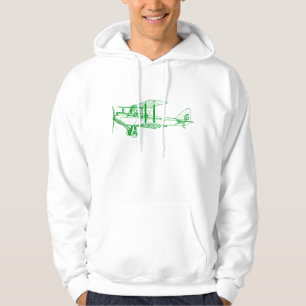 vliegtuig - groen gras hoodie