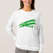  vliegtuig - groen gras t-shirt (Voorkant)