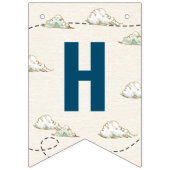  vliegtuig Happy Birthday Bunting Vlaggen Vlaggetjes (Tweede vlag)