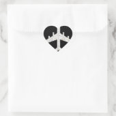 VLIEGTUIG HART STICKER (Tas)