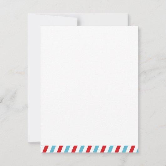 Vliegtuig Hartelijk dank - Pilot Planet Bedankkaart (Achterkant)