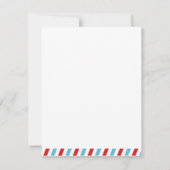 Vliegtuig Hartelijk dank - Vliegtuig Bedankkaart (Achterkant)