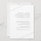 Vliegtuig Heart Monogram Bestemming Weduwfoto Save The Date (Achterkant)