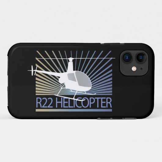 Vliegtuig helikopter Case-Mate iPhone case (Achterkant (horizontaal))