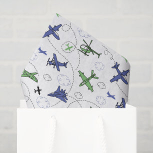 Vliegtuig Helikopter Decoupage Papier, Vliegtuig Tissuepapier
