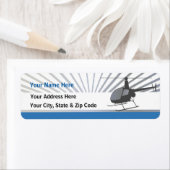 Vliegtuig helikopter etiket (Insitu)