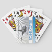 Vliegtuig helikopter pokerkaarten (Achterkant)