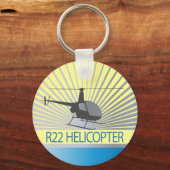 Vliegtuig helikopter sleutelhanger (Voorkant)