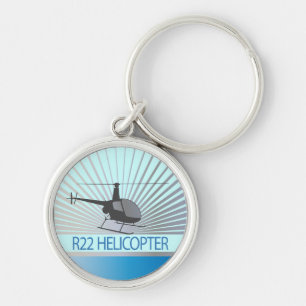 Vliegtuig helikopter sleutelhanger