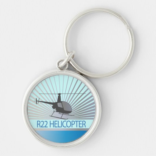 Vliegtuig helikopter sleutelhanger (Voorkant)