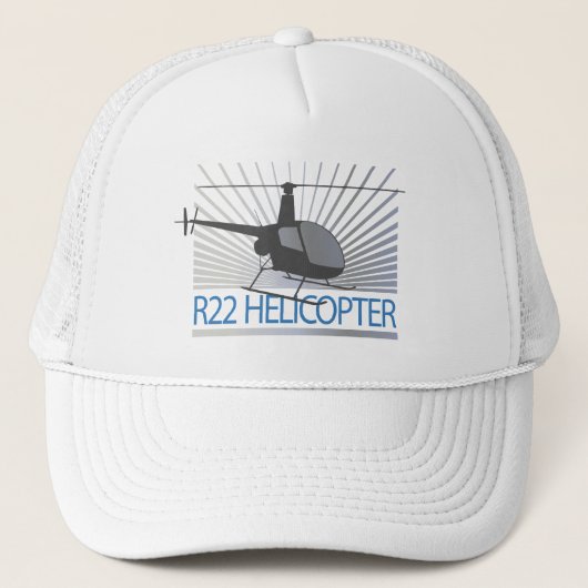 Vliegtuig helikopter trucker pet (Voorkant)