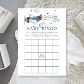  vliegtuig Het is een Baby-bingo-uitnodiging Kaart
