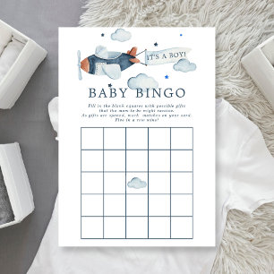  vliegtuig Het is een Baby-bingo-uitnodiging Kaart