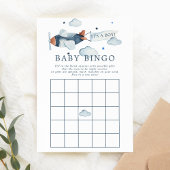  vliegtuig Het is een Baby-bingo-uitnodiging Kaart