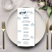 vliegtuig Het is een Baby shower-menu Menu