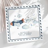 vliegtuig Het is een Baby shower Napkins Servet