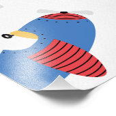 Vliegtuig hoe de tijd vliegt 1e verjaardagsfeest t foto afdruk (Hoek)