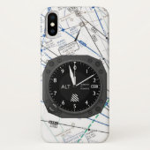 Vliegtuig hoogtemeter Secundaire kaart Case-Mate iPhone Case (Achterkant)