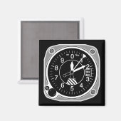 Vliegtuig hoogtemeterinstrument magneet (Voorkant / Achterkant)