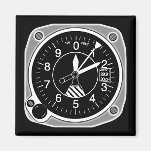 Vliegtuig-hoogtemeterinstrument Magneet