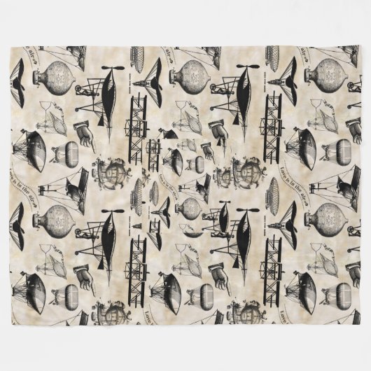  Vliegtuig ID913 Fleece Deken (Voorkant (Horizontaal))