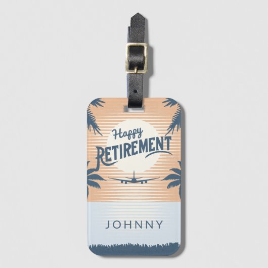 Vliegtuig in Bagagelabel voor uittreding bij zonso (Voorkant (verticaal))