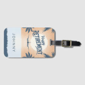 Vliegtuig in Bagagelabel voor uittreding bij zonso (Voorkant (horizontaal))