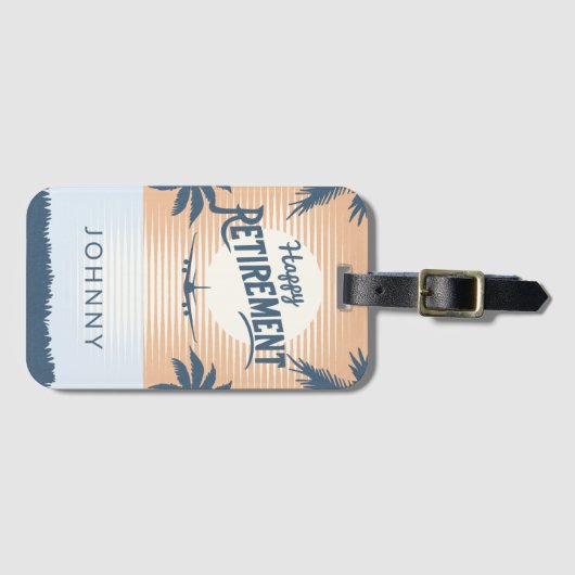 Vliegtuig in Bagagelabel voor uittreding bij zonso (Voorkant (horizontaal))