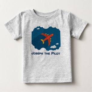 Vliegtuig in de Blue Sky Kind gepersonaliseerde pi