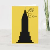 Vliegtuig in de stip - Birthday Kaart (Voorkant)