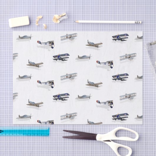 Vliegtuig in de vlucht Tissuepapier (Craft)