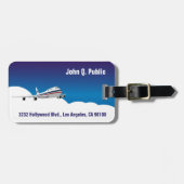 Vliegtuig in de wolken Bagagelabels (Voorkant horizontaal)